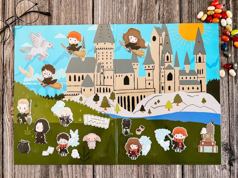 Harry Potter Puffy Sticker Play Set with Reusable Board