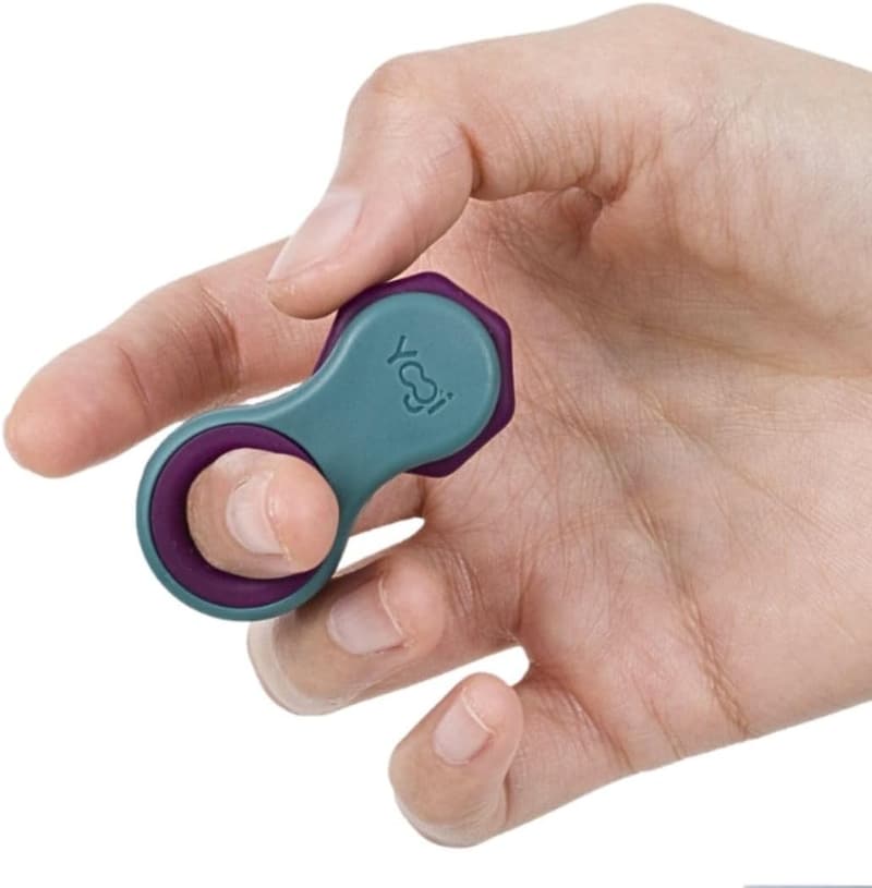 Patented Yogi Fidget Spinner with Five Finger Fit Rings