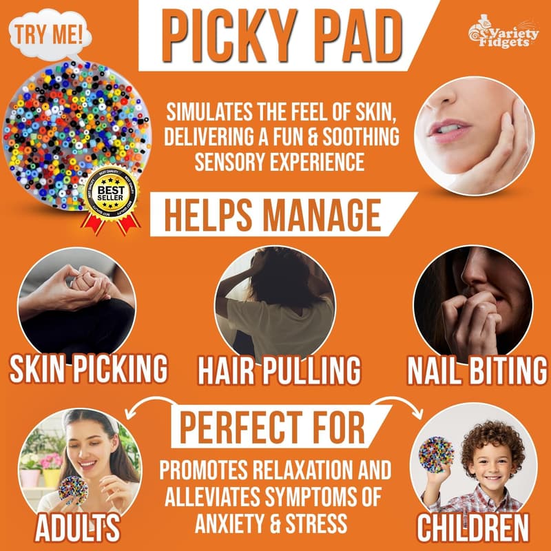 Fidget Picking Pad Set for Anxiety & ADHD - 2 pcs