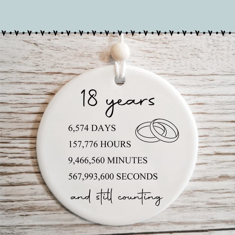 18th Anniversary Porcelain Gifts for Couples