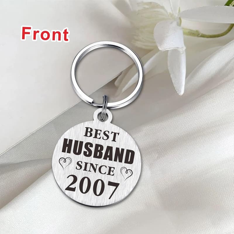 18th Anniversary Keychain Gift