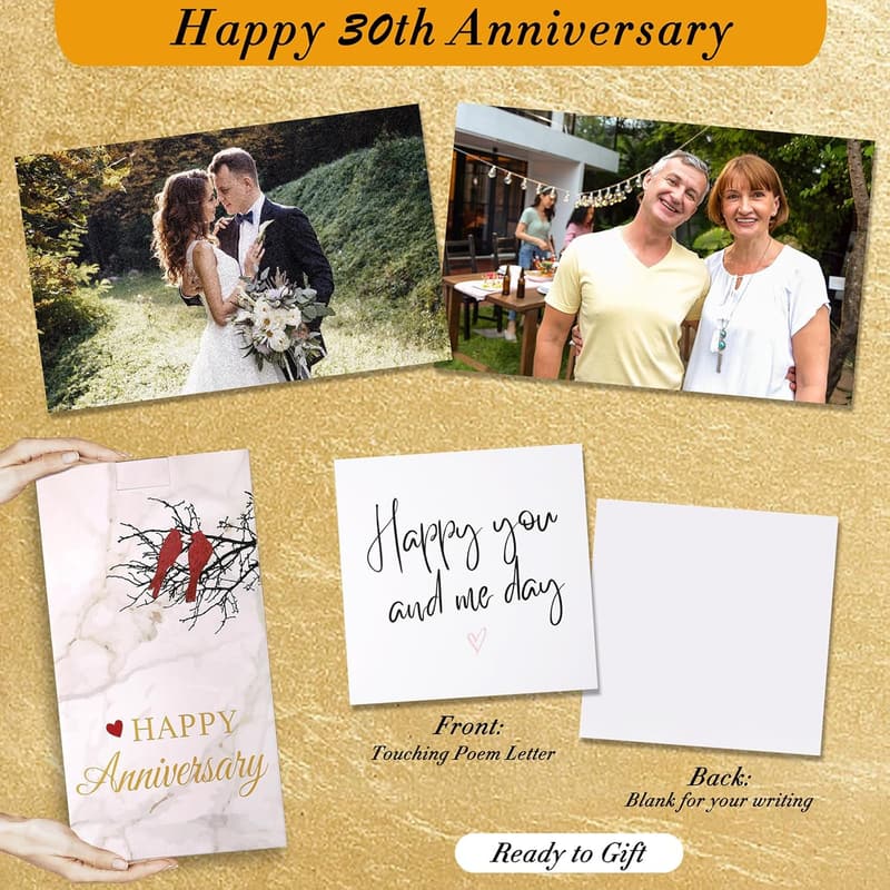 30th Anniversary Lantern Gift for Couples - Pearl Theme