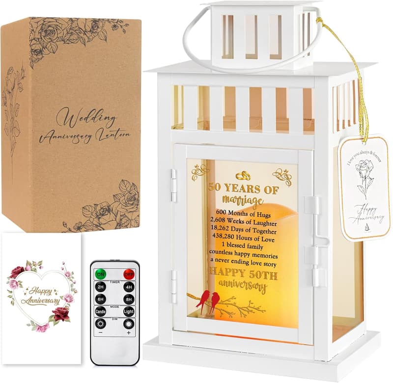 50th Anniversary Lantern for Couples