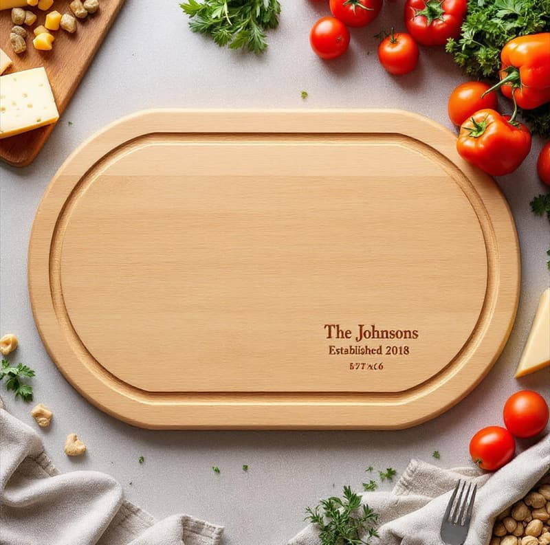 Personalized Maple Cutting Board - Handmade Gift for Couples