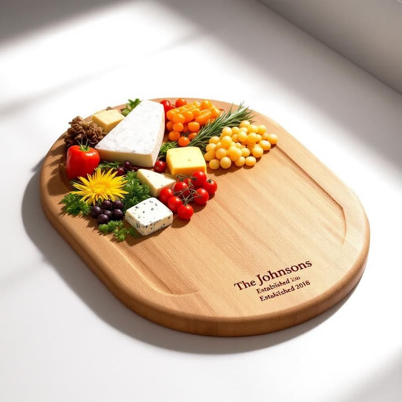 Personalized Maple Cutting Board - Handmade Gift for Couples