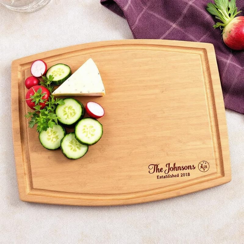 Personalized Maple Cutting Board - Handmade Gift for Couples