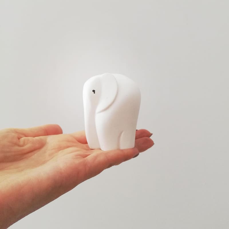 14th Anniversary Gift - Handmade Ceramic Elephant Figurine