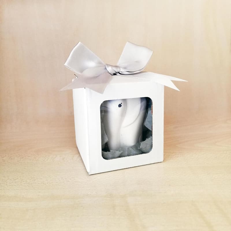 14th Anniversary Gift - Handmade Ceramic Elephant Figurine