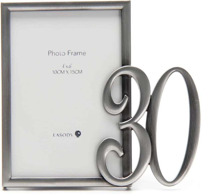 30th Birthday Picture Frame for Anniversary Decor