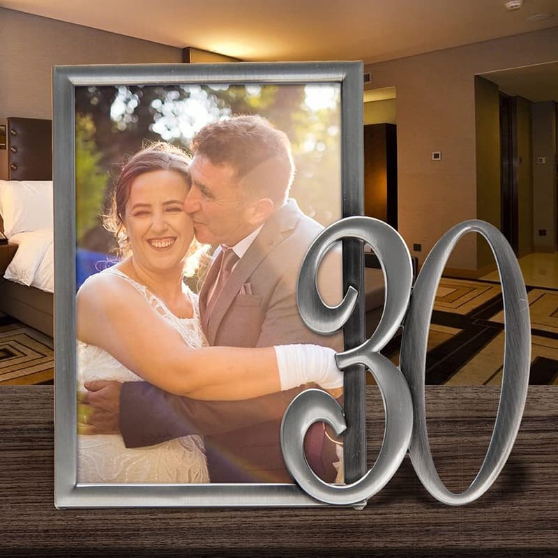 30th Birthday Picture Frame for Anniversary Decor