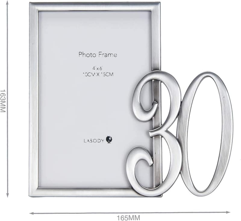 30th Birthday Picture Frame for Anniversary Decor