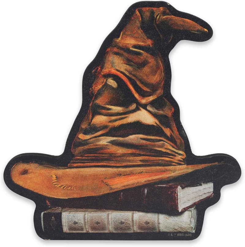 Harry Potter Sorting Hat Shelf Decor - Chunky Wood Block