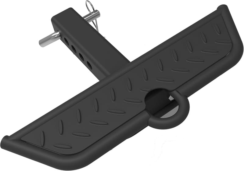 Trailer Hitch Step for Trucks, 17.3 Inch Bumper Guard (Black)