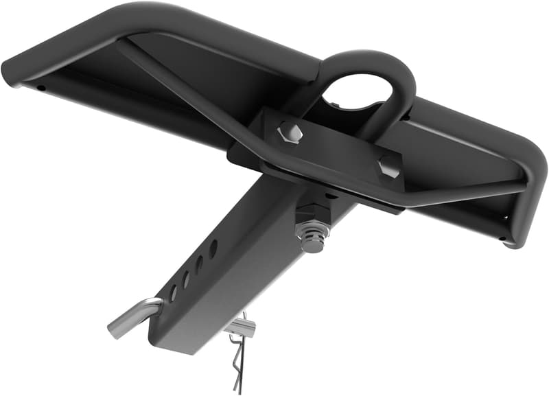 Trailer Hitch Step for Trucks, 17.3 Inch Bumper Guard (Black)