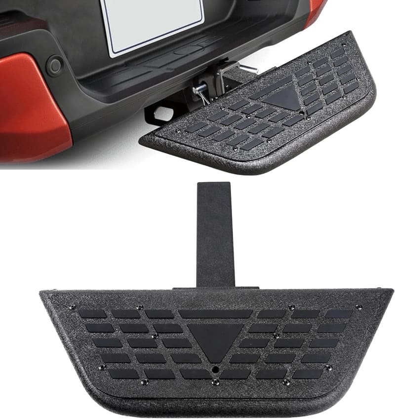 Universal Rear Hitch Step with Non-Slip Mat for SUVs/Pickups