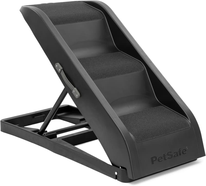 Foldable Dog Steps for Cars & SUVs - Adjustable 3 Heights
