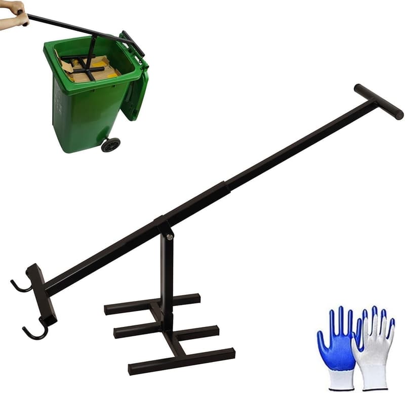 Touchless Trash Compactor Tool for Kitchen & Garden Bins