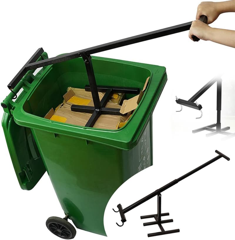 Manual Trash Compactor for 120-660L Wheelie Bins