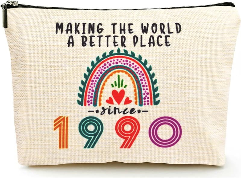 35th Birthday Makeup Bag for Women – Travel Cosmetic Pouch