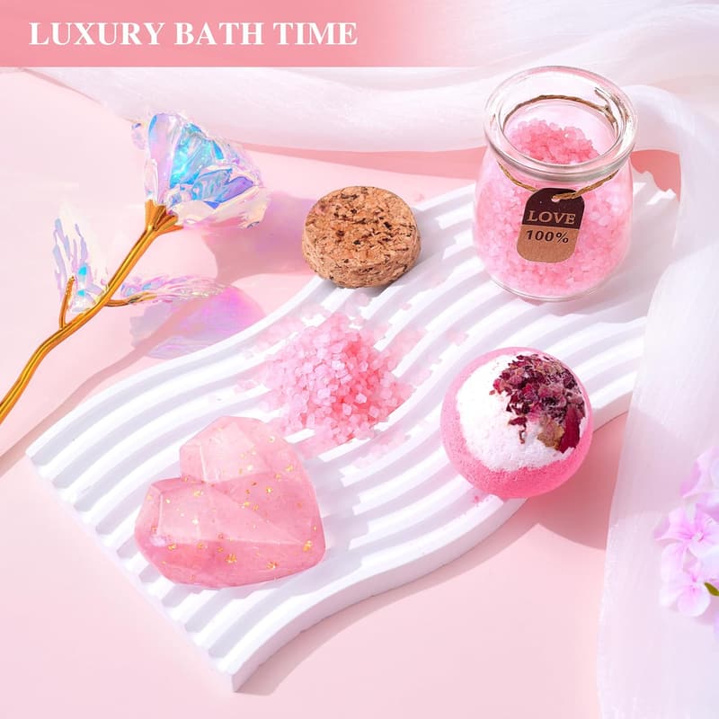 Relaxing Spa Care Package for Women with Flannel Blanket