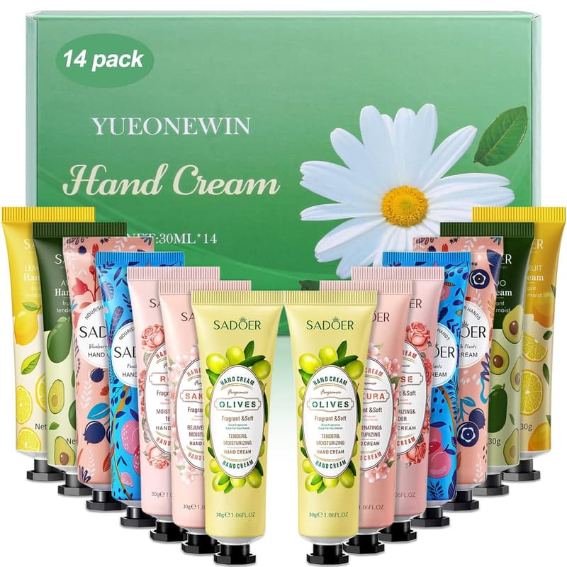 Natural Plant Fragrance Hand Cream Set for Women - 14 Pack