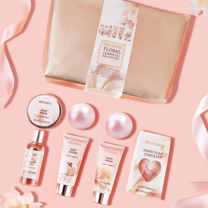 Mother's Day Spa Gift Basket for Women - 8-Pc Self-Care Set