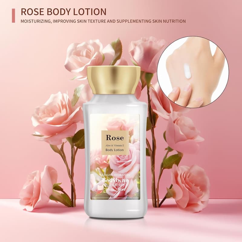 Rose Body Care Travel Set – 2PCS Lotion & Mist for Her