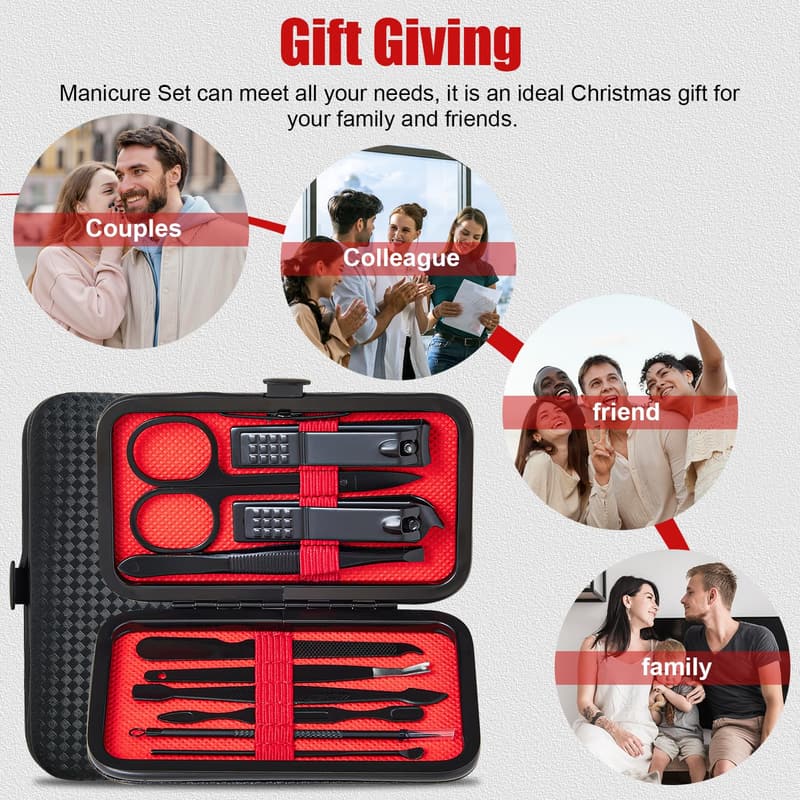 10-in-1 Travel Nail Grooming Set for Men and Women