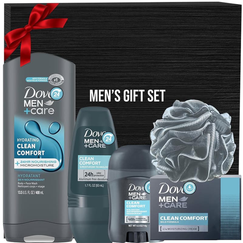 Father's Day Gift Set for Men - 5-Piece Clean Comfort Set