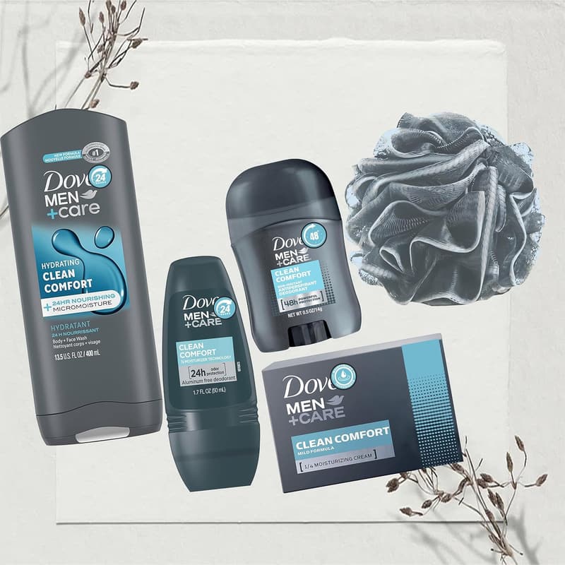 Father's Day Gift Set for Men - 5-Piece Clean Comfort Set