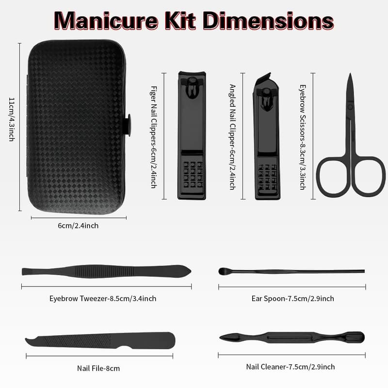 Graduation Gift: Men's Travel Manicure Kit & Nail Clipper Set