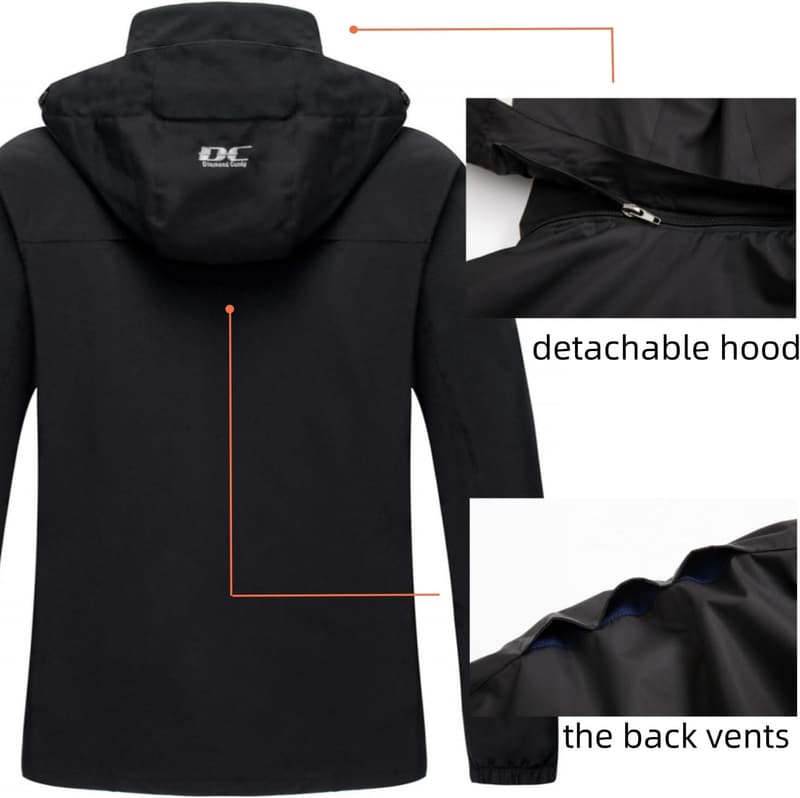 Lightweight Waterproof Hooded Jacket for Men
