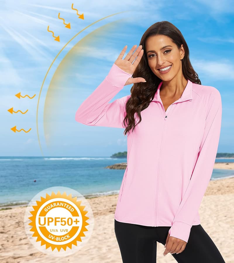 Lightweight UPF 50+ Women's Athletic Jacket for Outdoor Hiking