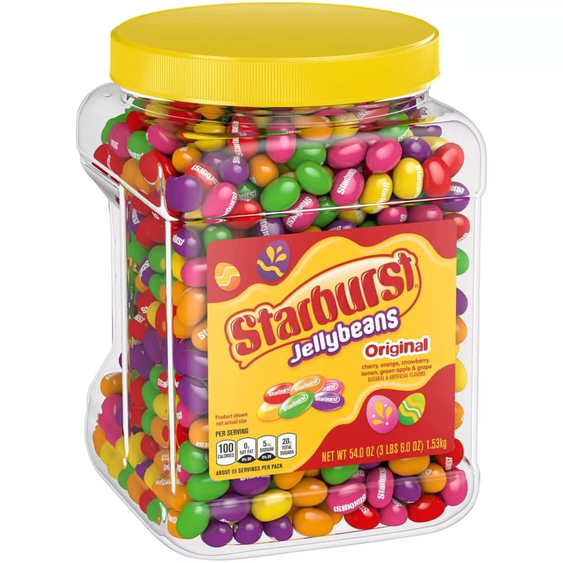 Starburst Jelly Beans Fruit Flavors, 54 oz Pantry Size