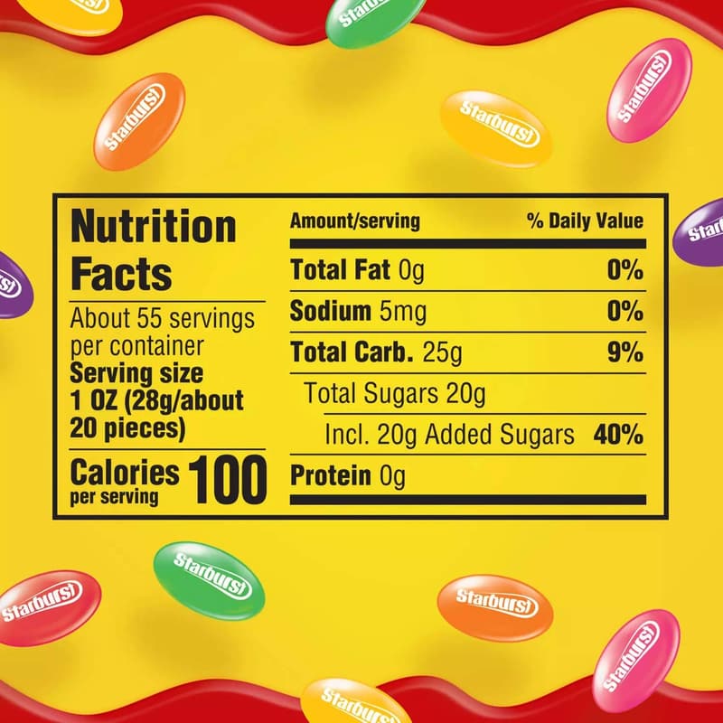 Starburst Jelly Beans Fruit Flavors, 54 oz Pantry Size