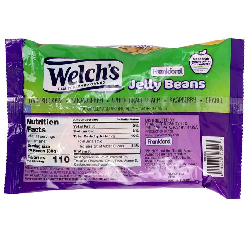 Fruit Flavor Jelly Beans by Frankford Candy, 2-Pack Snacks