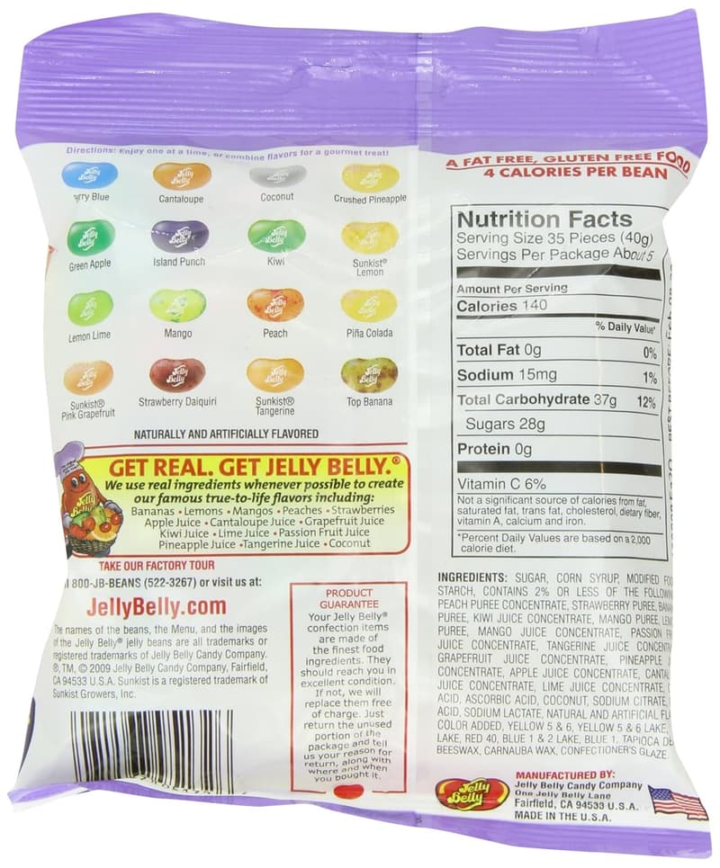 Tropical Mix Jelly Beans, 7 oz Bag