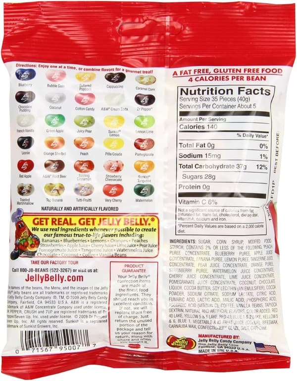 Assorted Flavor Jelly Beans, 7 Oz - Jelly Belly Party Treat