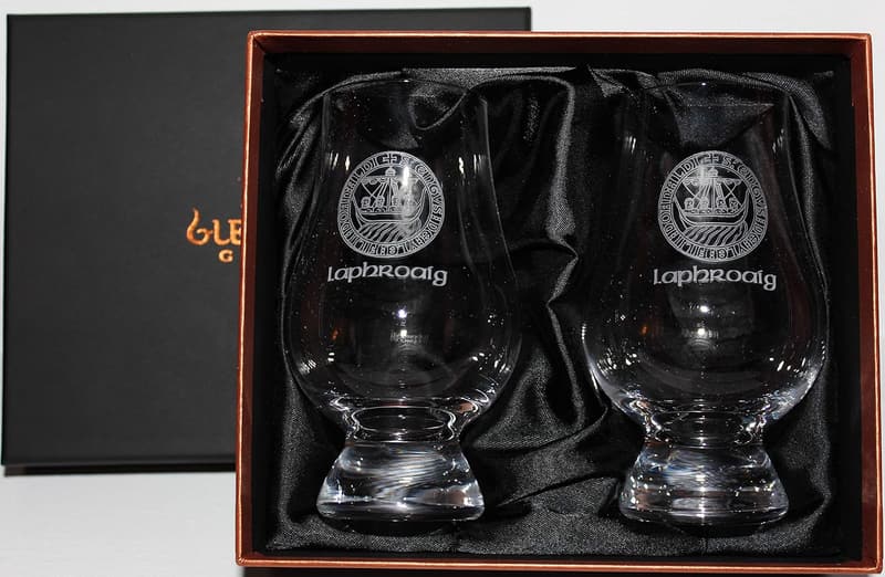 Laphroaig Islay Crest Whisky Glasses - Set of 2 in Gift Box