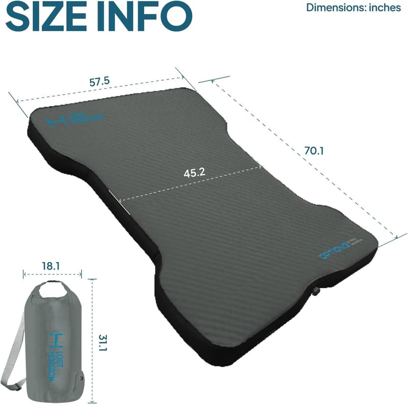 Truck Bed Camping Air Mattress - Self-Inflating, 4.5