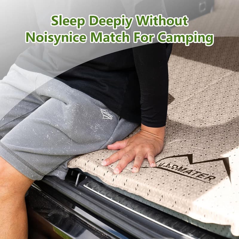 Self-Inflating Car Mattress with Pillow for Camping