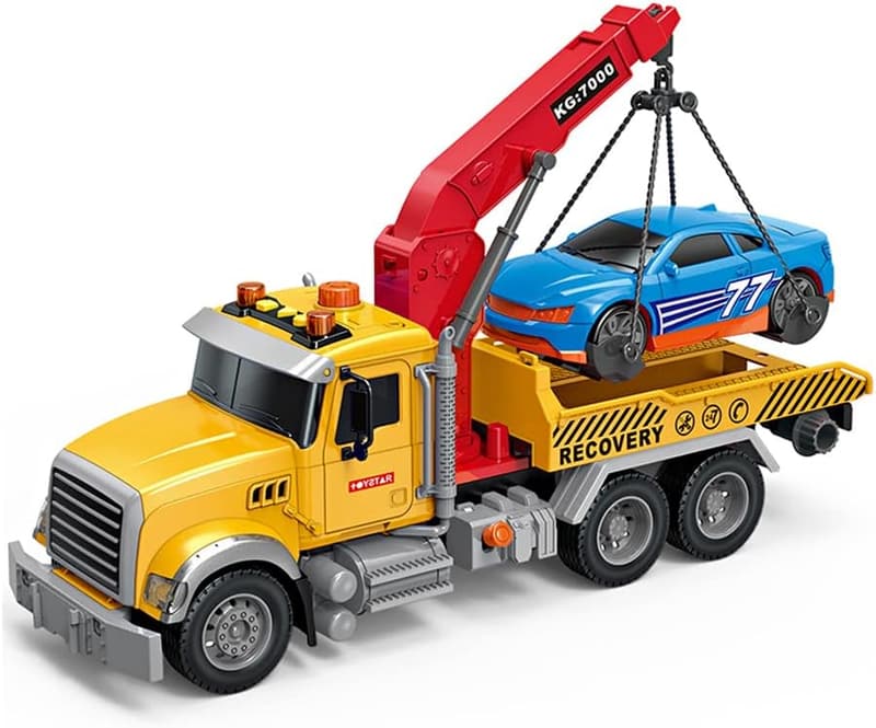 Large Rescue Tow Truck Toy for Boys Ages 4+, 15