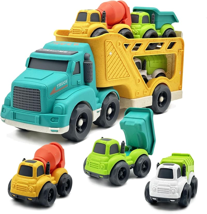 4-in-1 Toddler Truck Toy Set – BPA-Free Birthday Gift