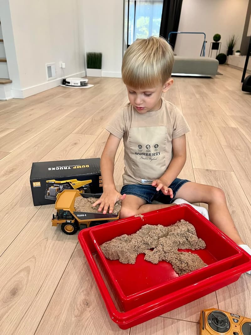 Remote Control Dump Truck Toy with Rechargeable Battery - Perfect Gift for Kids Aged 3-12