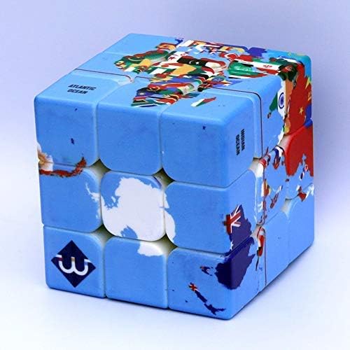 World Map Puzzle Speed Cube - 2.2