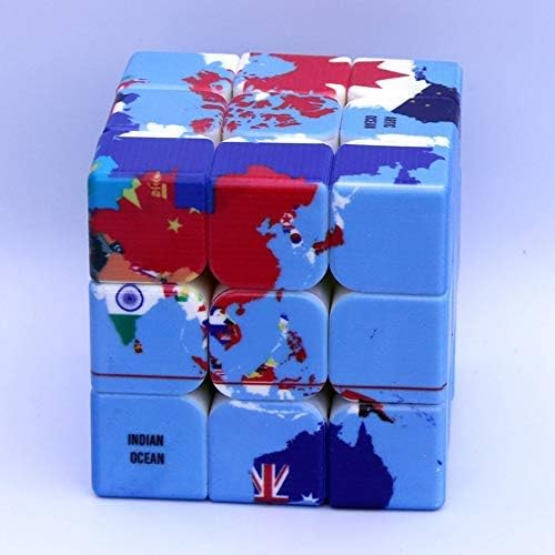 World Map Puzzle Speed Cube - 2.2