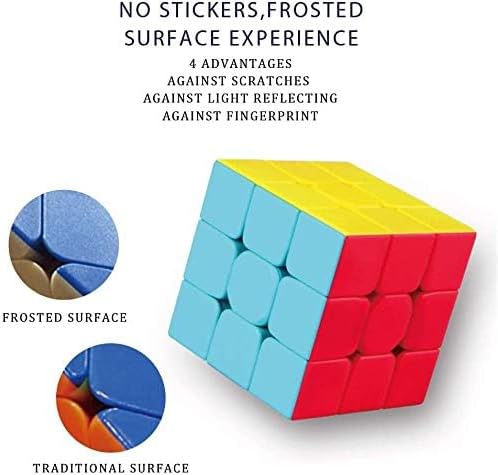 Speed Cube 3x3x3 - Stickerless Puzzle Toy for Kids