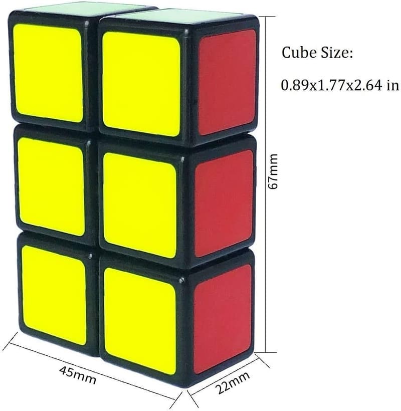 Black 1x2x3 Speed Cube Puzzle