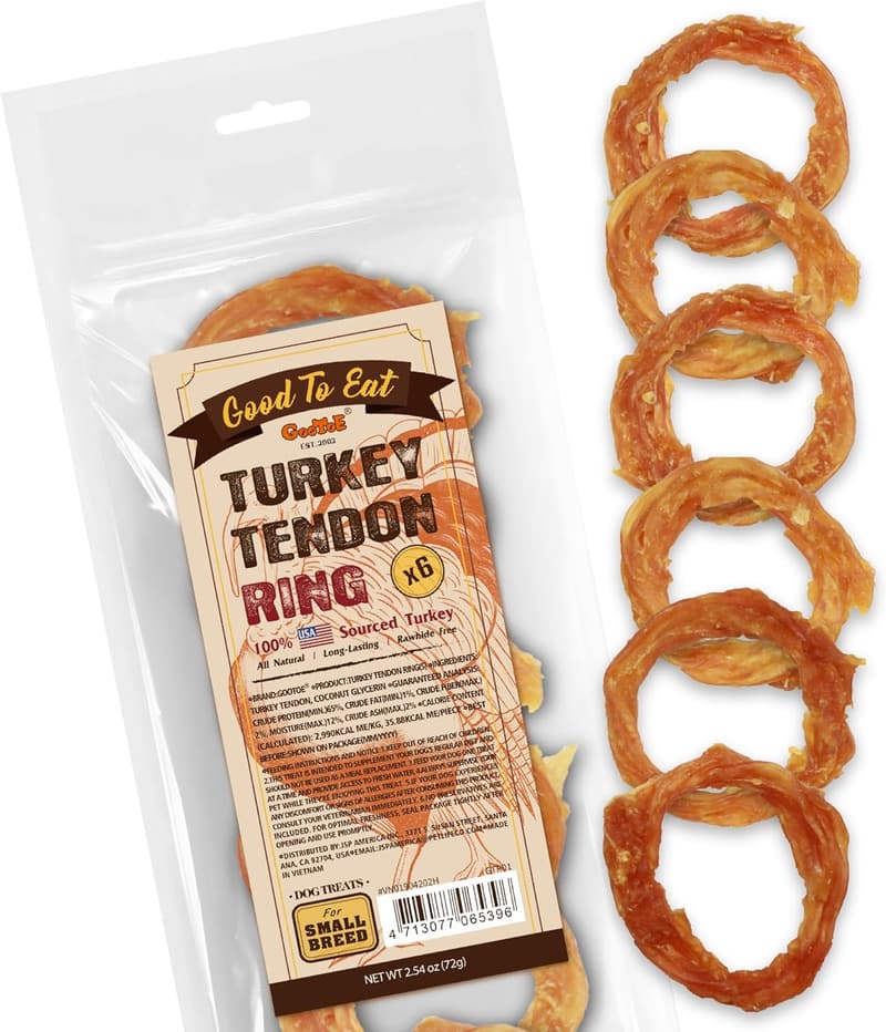 USA Sourced Turkey Tendon Dog Treats for Small Dogs
