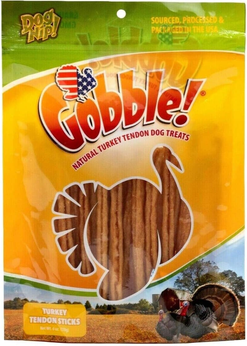 All-Natural 6-Inch Turkey Tendon Dog Chew Treats - 6 oz.